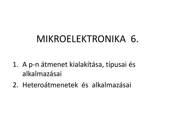 mikroelektronika 6