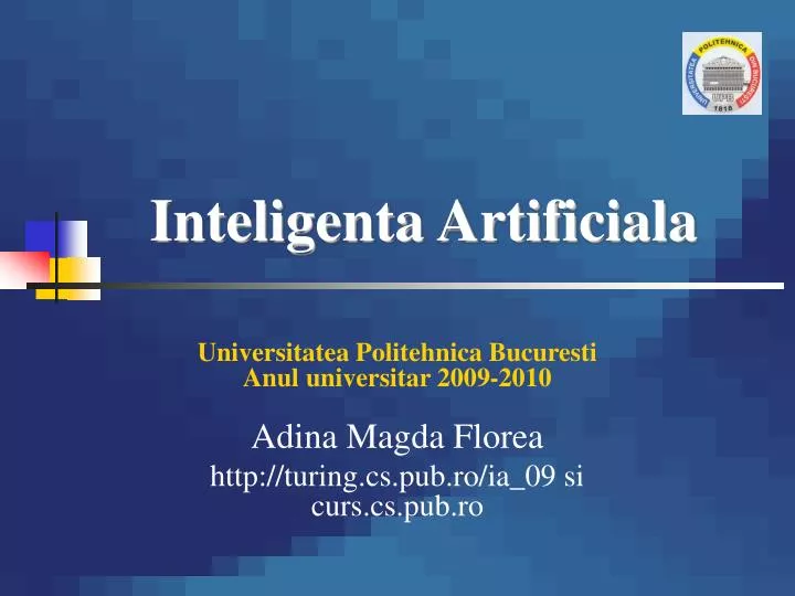 inteligenta artificiala