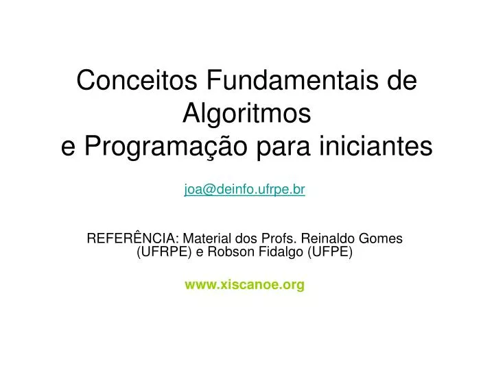 PPT - Algoritmos de ordenação PowerPoint Presentation, free