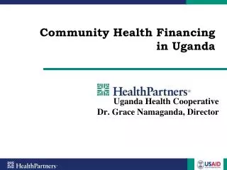 Community Health Financing in Uganda