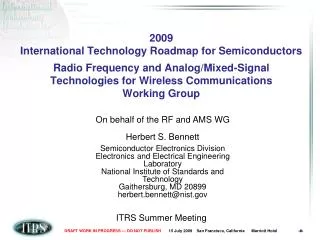 ITRS Summer Meeting