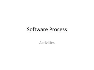 software process
