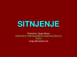 sitnjenje