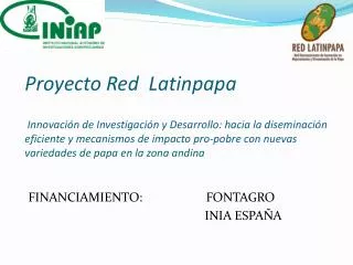 financiamiento fontagro inia espa a