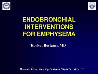 ENDOBRONCHIAL INTERVENTIONS FOR EMPHYSEMA