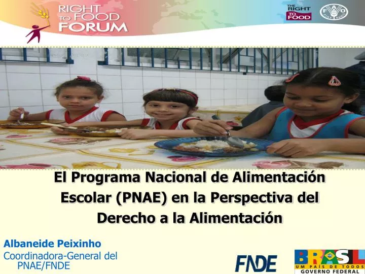 el programa nacional de alimentaci n escolar pnae en la perspectiva del derecho a la alimentaci n