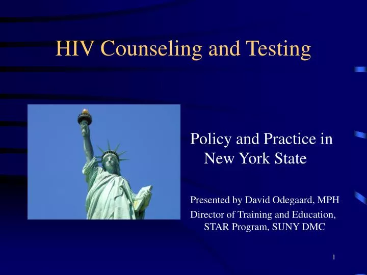 hiv counseling and testing