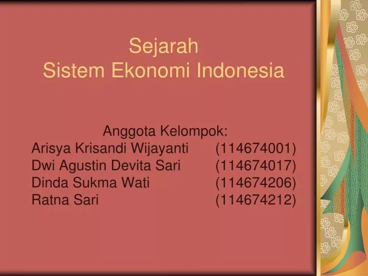 sejarah sistem ekonomi indonesia
