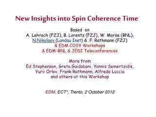 New Insights into Spin Coherence Time
