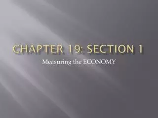 Chapter 19: Section 1