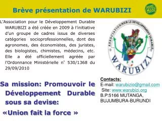 br ve pr sentation de warubizi
