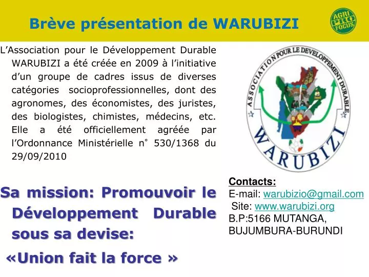 br ve pr sentation de warubizi