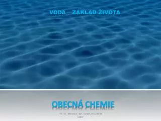 obecn chemie