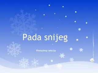 pada snijeg