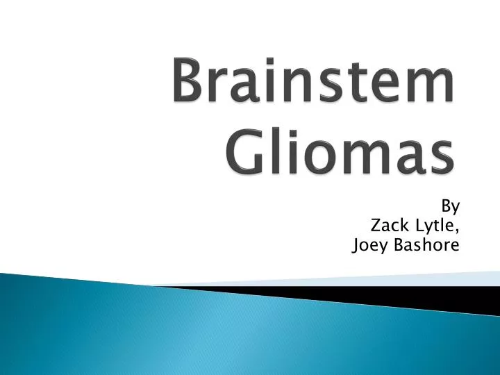 brainstem gliomas