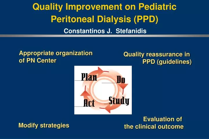 quality improvement on pediatric peritoneal dialysis ppd