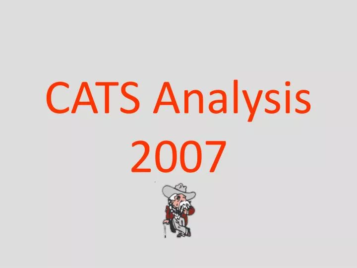 cats analysis 2007