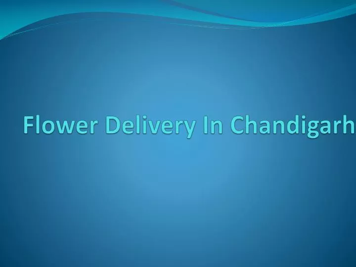 flower delivery in chandigarh