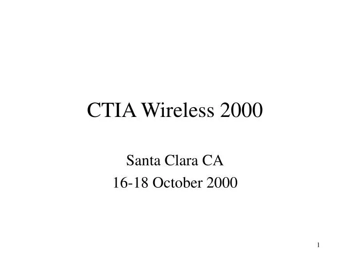 ctia wireless 2000