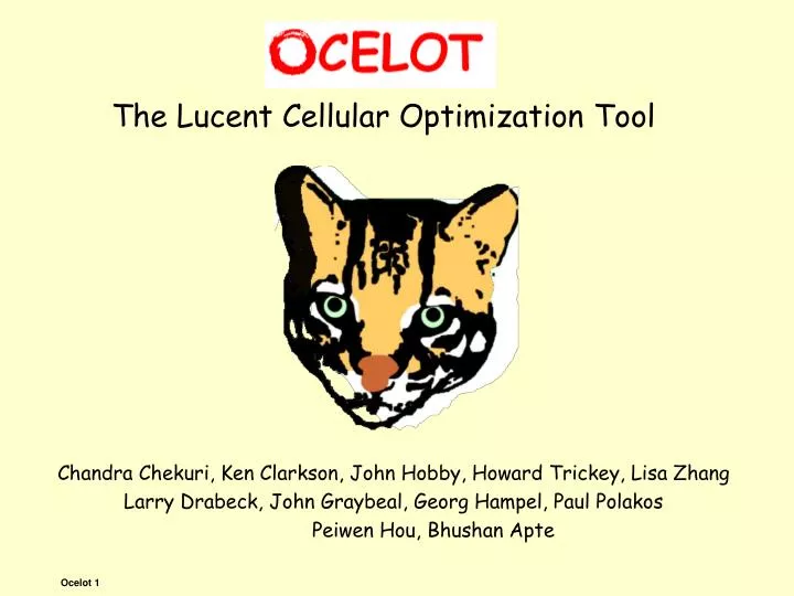 the lucent cellular optimization tool
