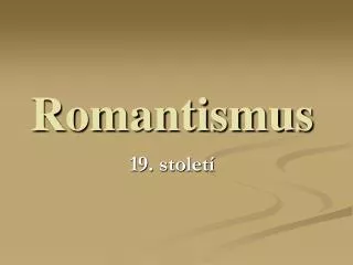 romantismus