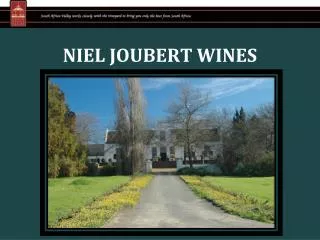 NIEL JOUBERT WINES