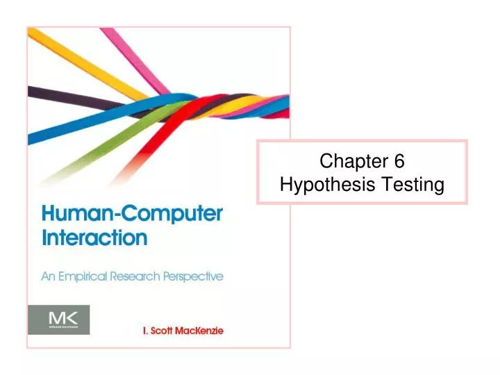 chapter 6 hypothesis testing