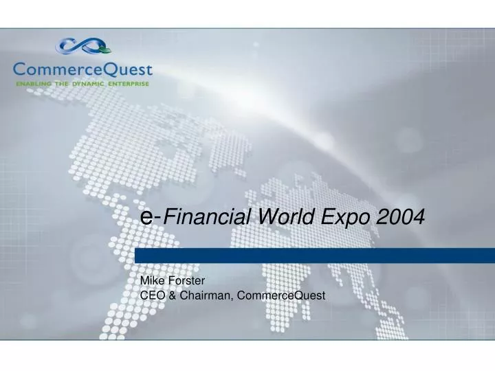e financial world expo 2004