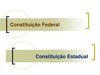constitui o federal