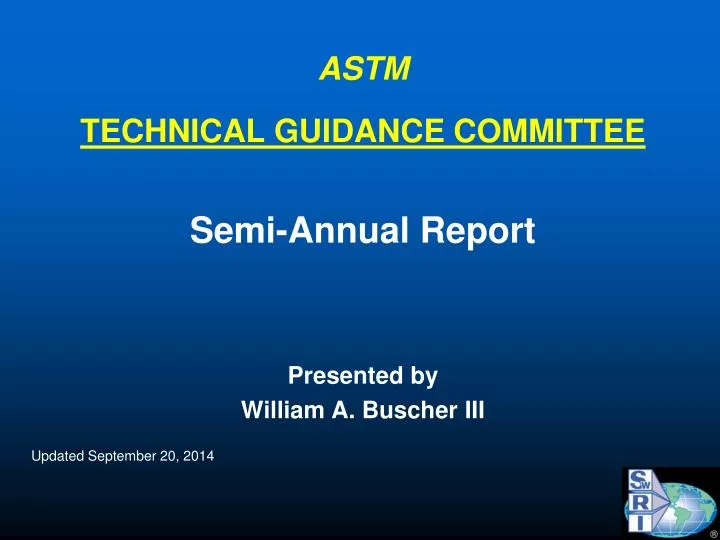 astm technical guidance committee