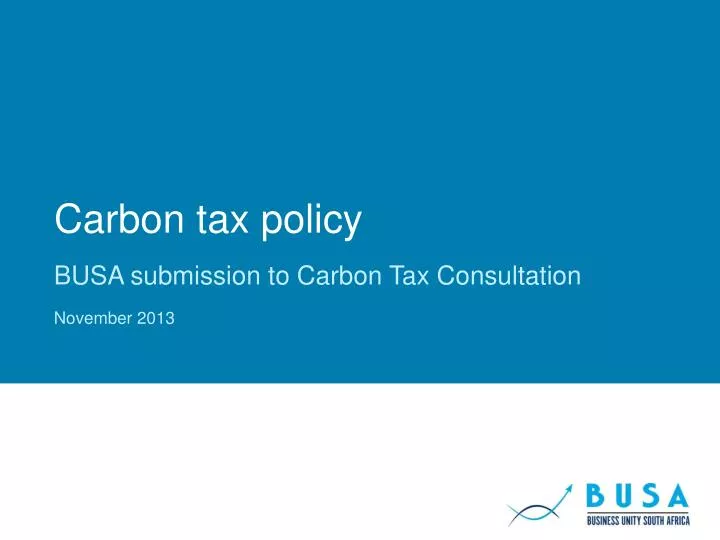 carbon tax policy