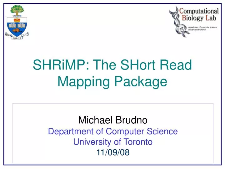 shrimp the short read mapping package