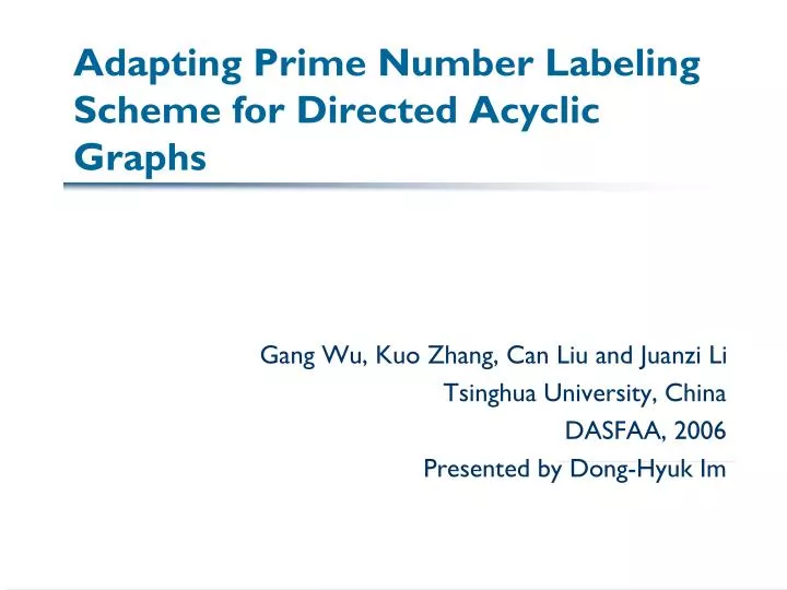 adapting prime number labeling scheme for directed acyclic graphs