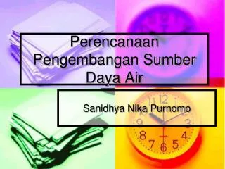 perencanaan pengembangan sumber daya air