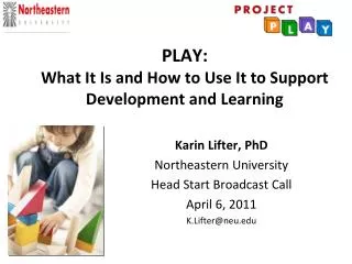 PLAY: What It Is and How to Use It to Support Development and Learning