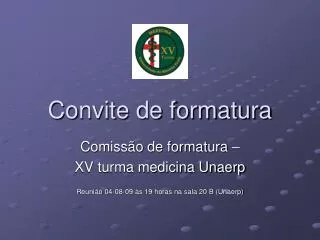 convite de formatura