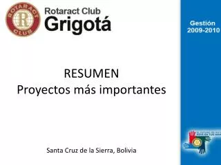 resumen proyectos m s importantes santa cruz de la sierra bolivia