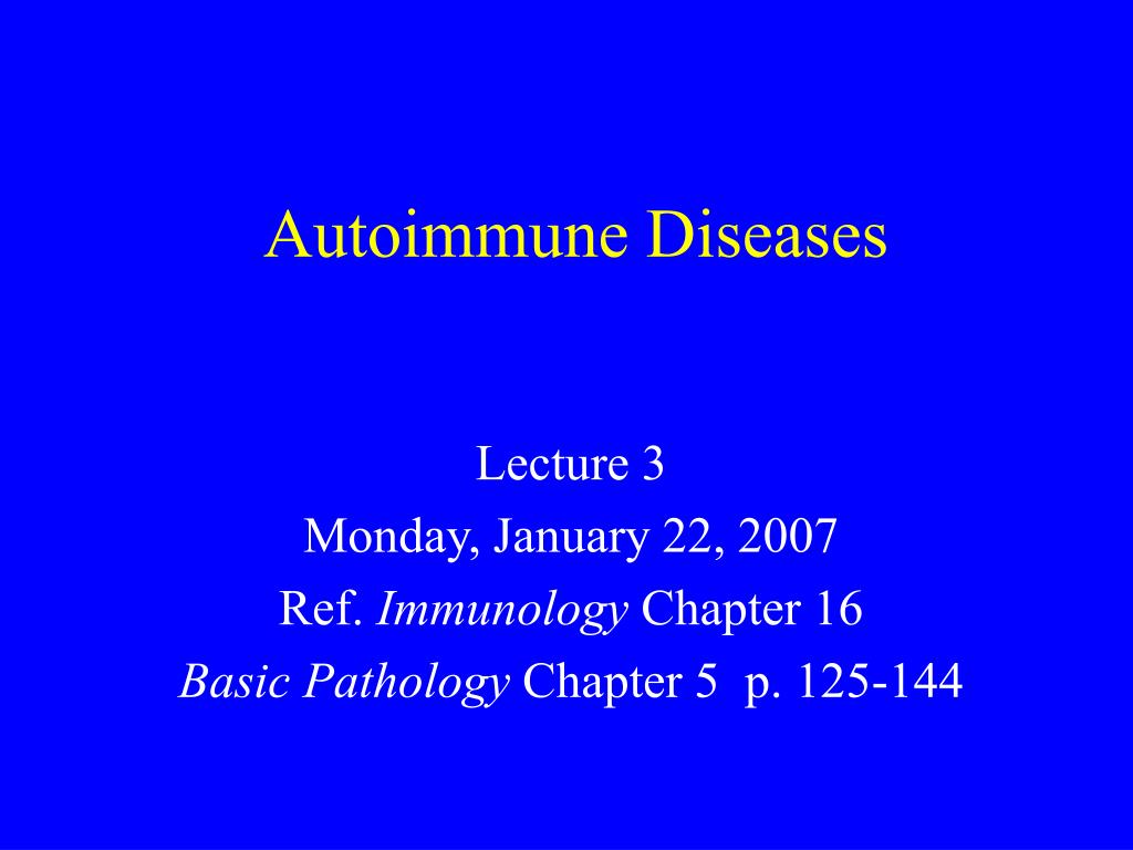 PPT - Autoimmune Diseases PowerPoint Presentation, free download - ID ...