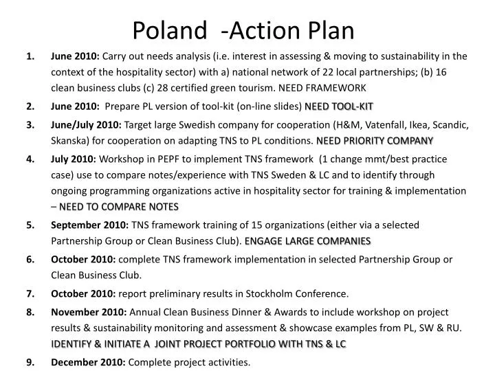 poland action plan