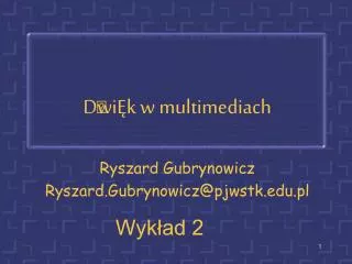 d wi k w multimediach