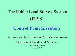 The Public Land Survey System