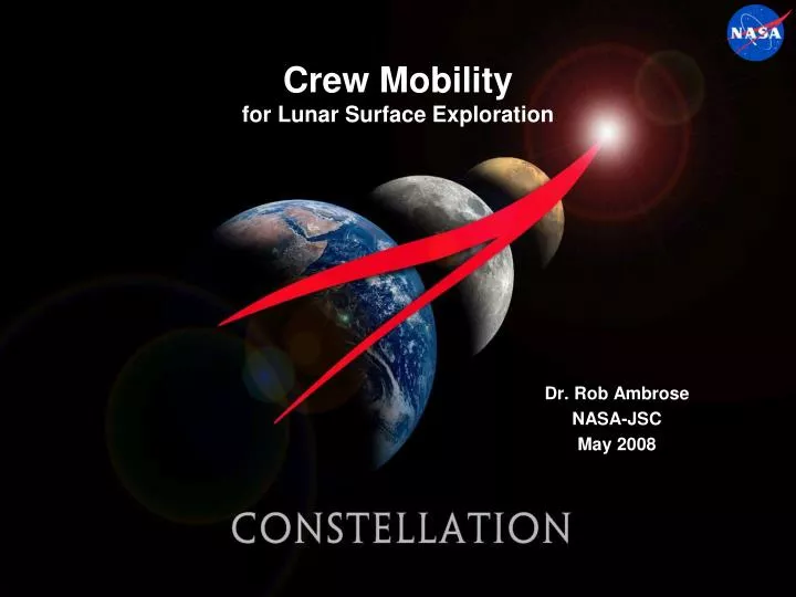 crew mobility for lunar surface exploration