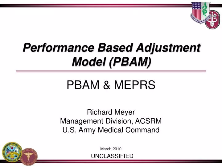 performance based adjustment model pbam