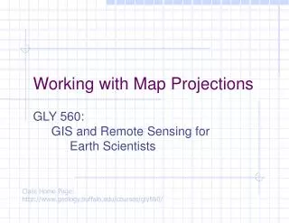 Working with Map Projections
