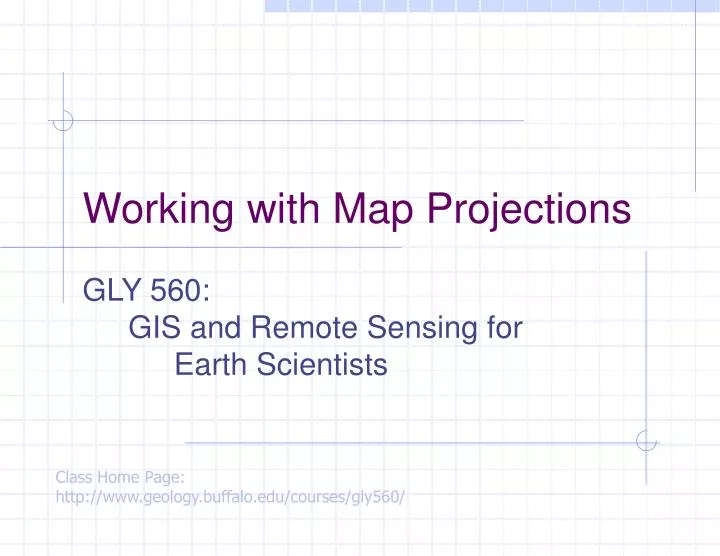 working with map projections