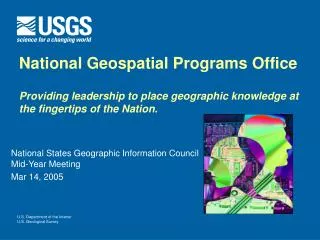 National States Geographic Information Council Mid-Year Meeting Mar 14, 2005