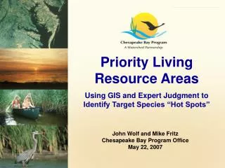 Priority Living Resource Areas