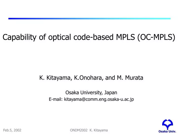 capability of optical code based mpls oc mpls