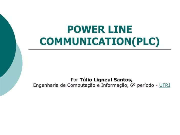 power line communication plc