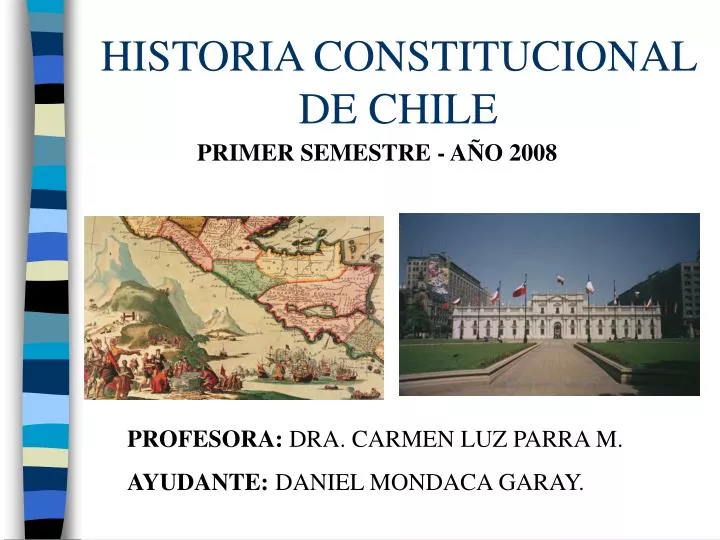 historia constitucional de chile